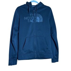 The North Face Black Hoodie with grey/black print. Size small